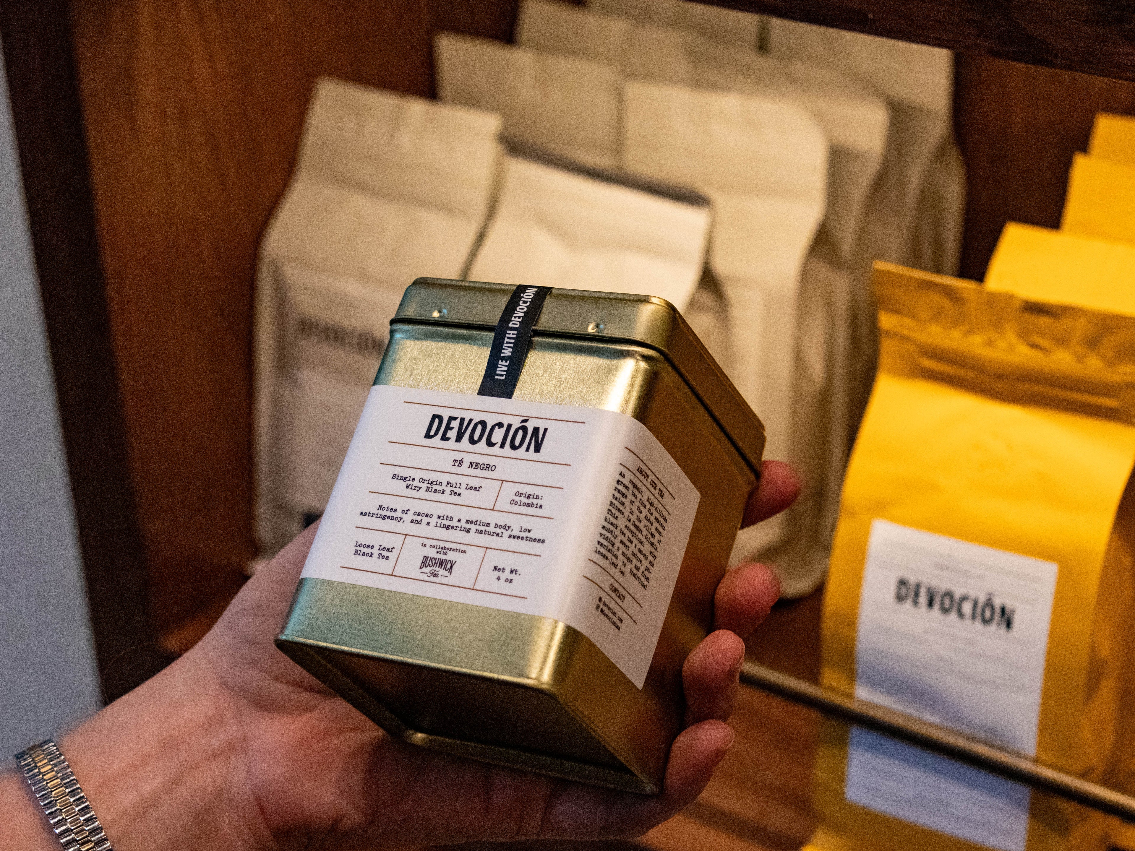 Devoción  'TÉ NEGRO' LOOSE LEAF BLACK TEA TIN